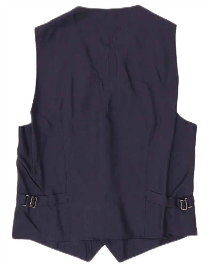 VINTAGE muški prsluk mali tamnoplavi paisley