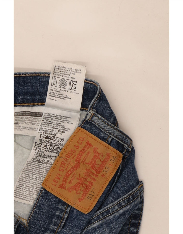 Levi's muške 511 uske traperice W33 L31 plavi pamuk