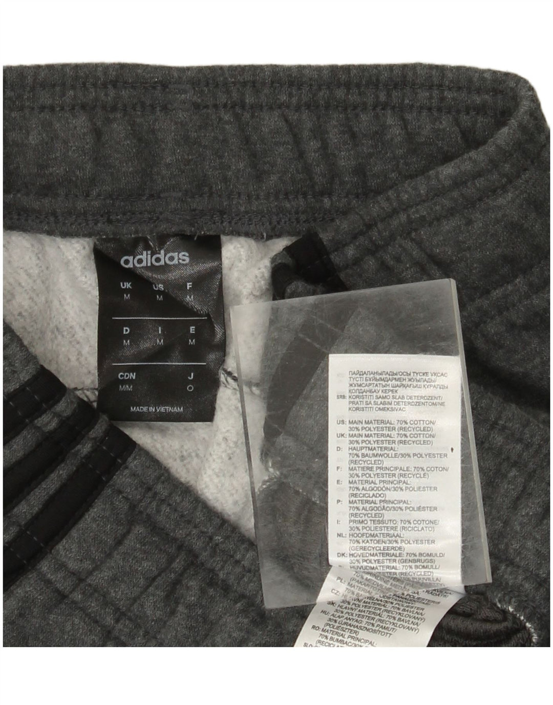 ADIDAS Muške trenirke Hlače Joggers Srednje sivi pamuk