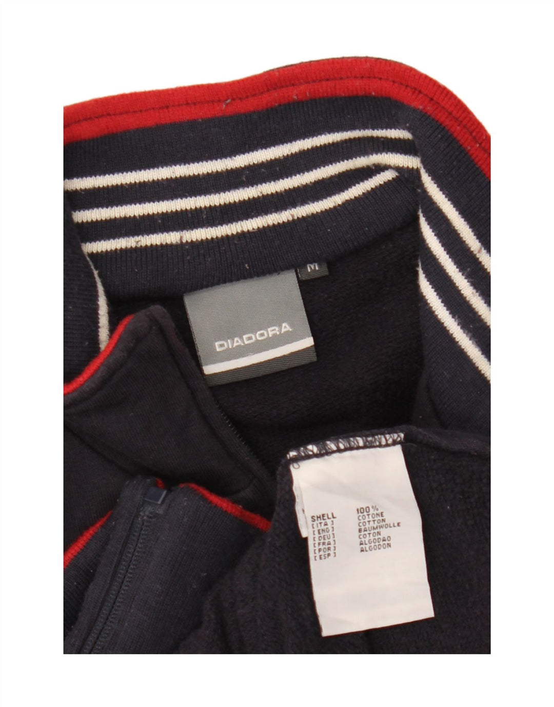 DIADORA Muška trenirka s grafičkim motivima Srednja jakna od tamnoplavog pamuka