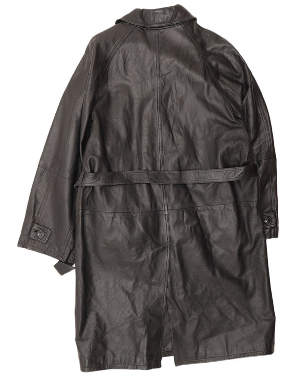 VINTAGE muški kožni kaput IT 52 XL crna koža