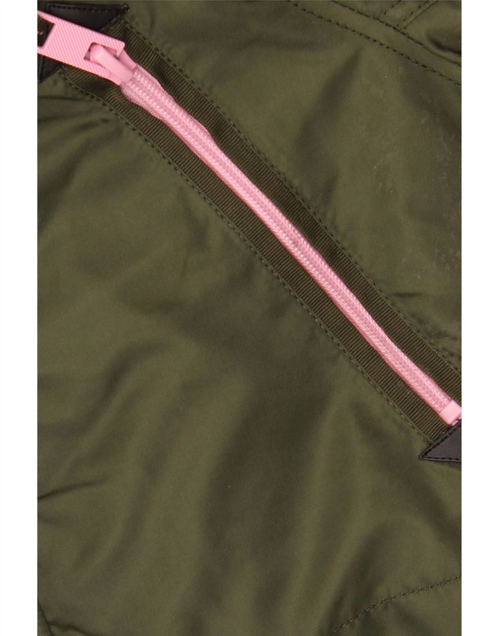 SUPERDRY ženska jakna parka s kapuljačom UK 14 Srednji kaki najlon