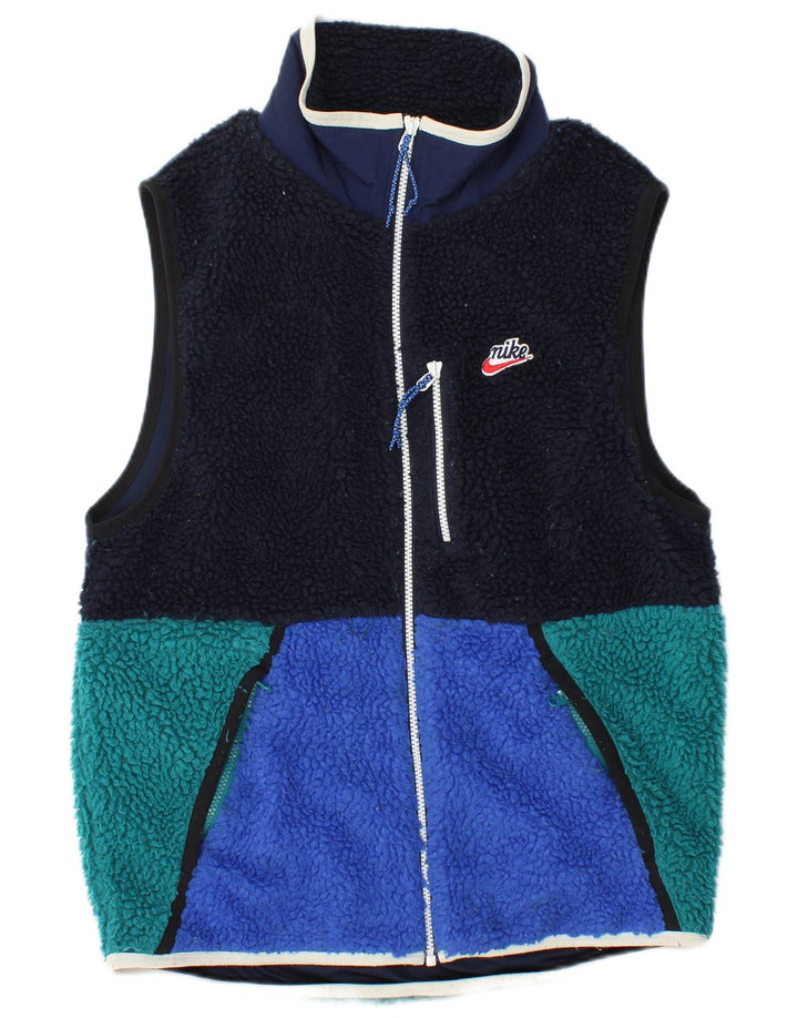 NIKE Muška jakna od flisa UK 36 Mala tamnoplava poliesterska sportska obuća