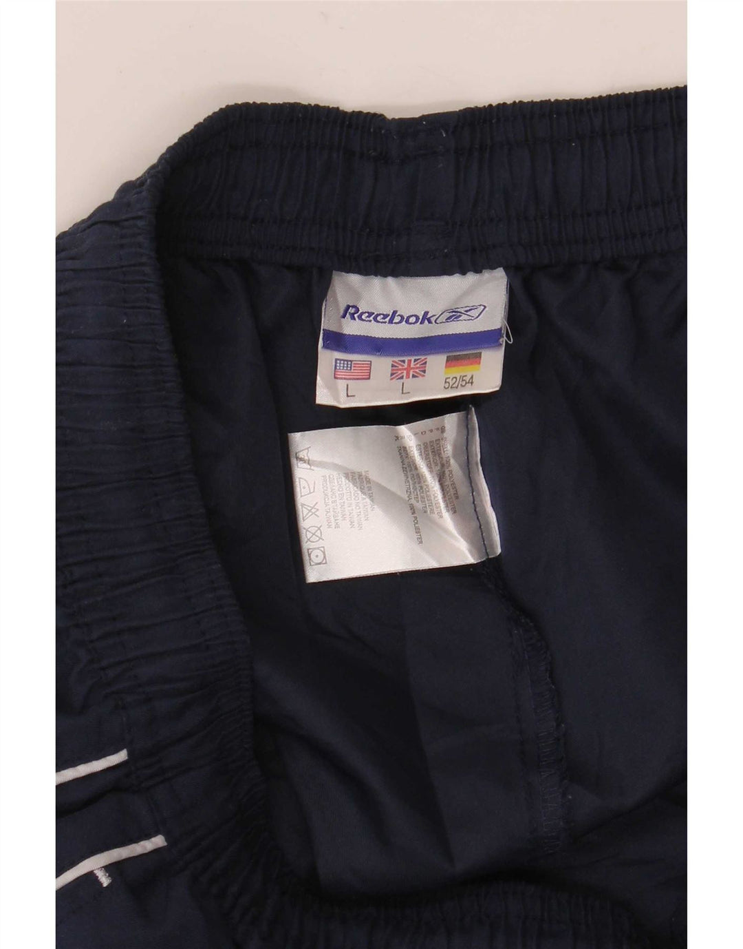 Reebok muške hlače za trenirku Graphic Large tamnoplavi poliester