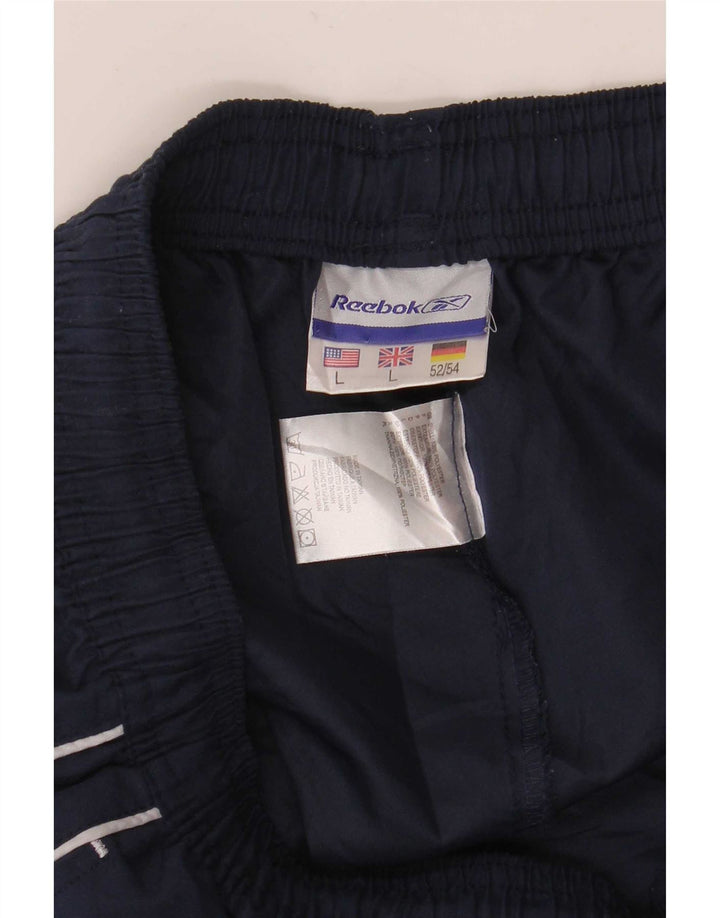 Reebok muške hlače za trenirku Graphic Large tamnoplavi poliester