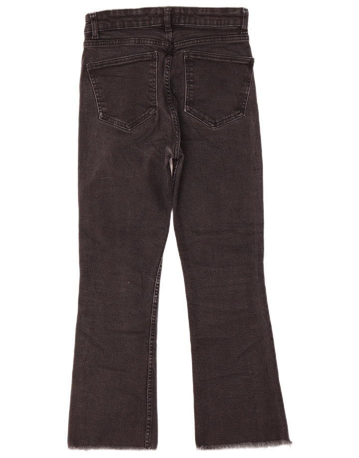 Zara ženske crop bootcut traperice EU 38 male W28 L25 crne