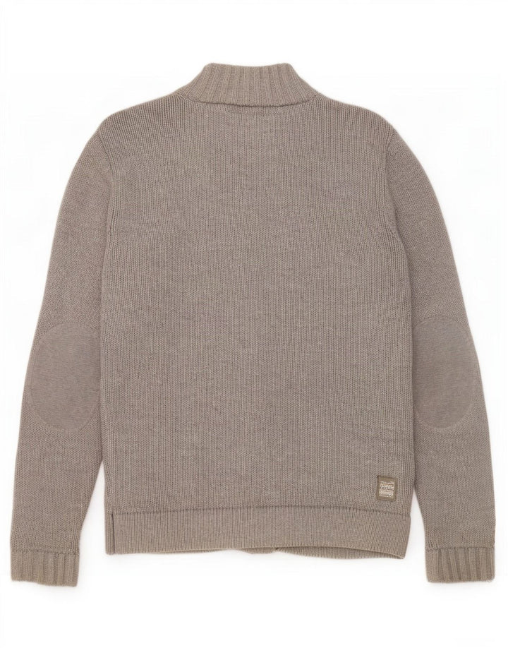 Jack & Jones muški džemper srednje sive pruge od pamuka