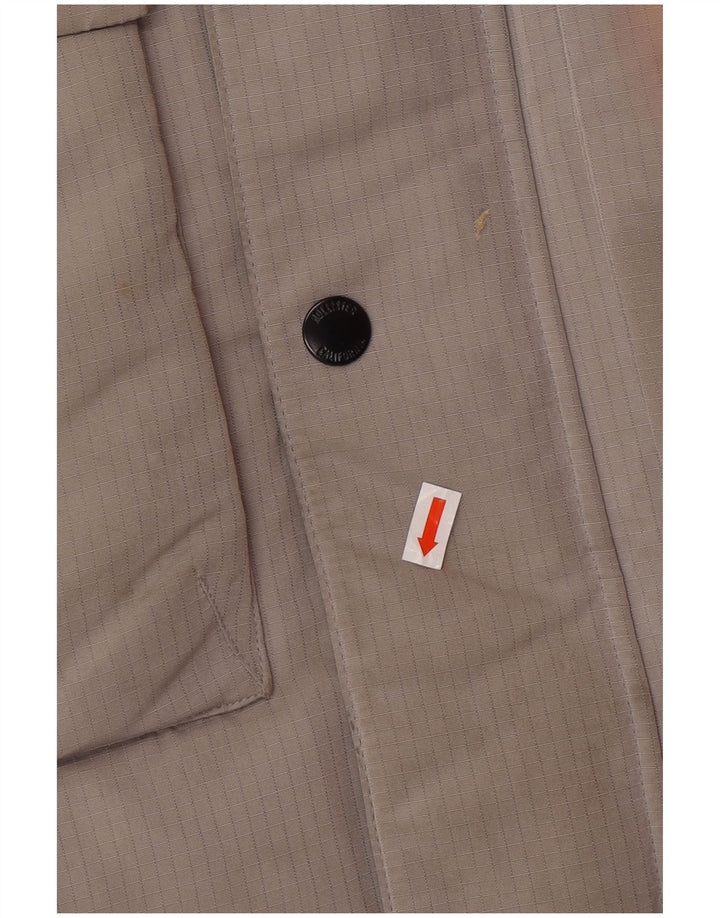 HOLLISTER Muška podstavljena jakna s kapuljačom UK 40 veliki sivi poliester