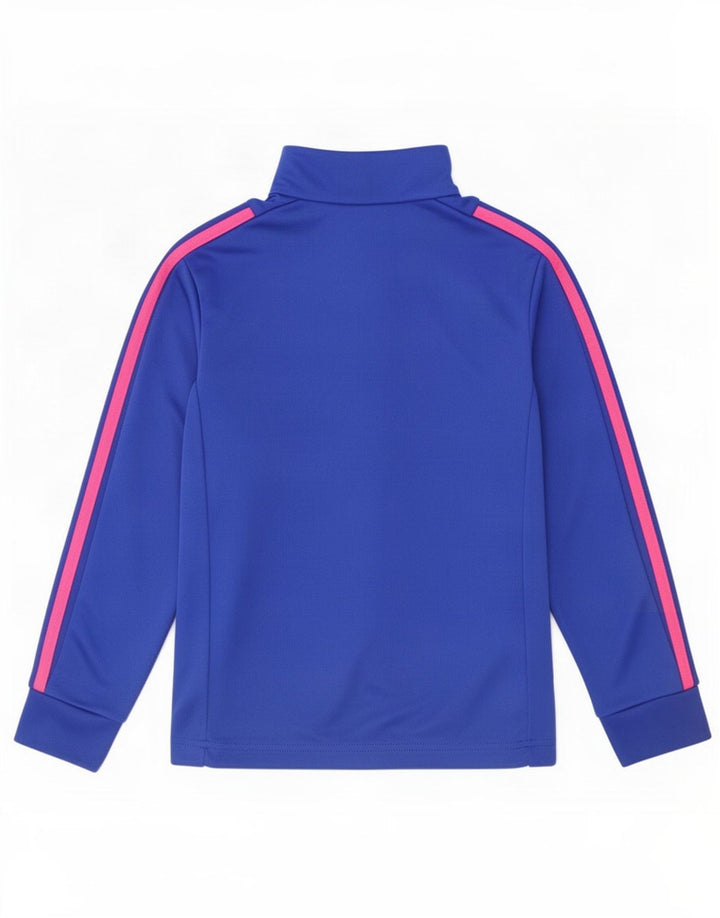 Adidas Top trenirka za djevojčice Climalite Zip Deck 7-8 Years Blue