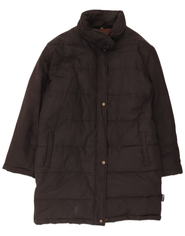 Brugi Womens Padded Coat IT 46 Large Black Polyester