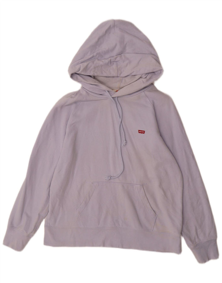 LEVI'S Mens Hoodie Jumper Small Purple