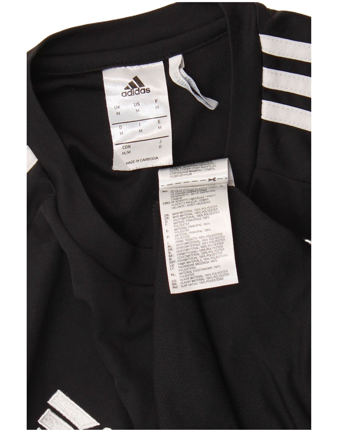 ADIDAS muška Climalite majica kratkih rukava Srednje crna poliesterska boja