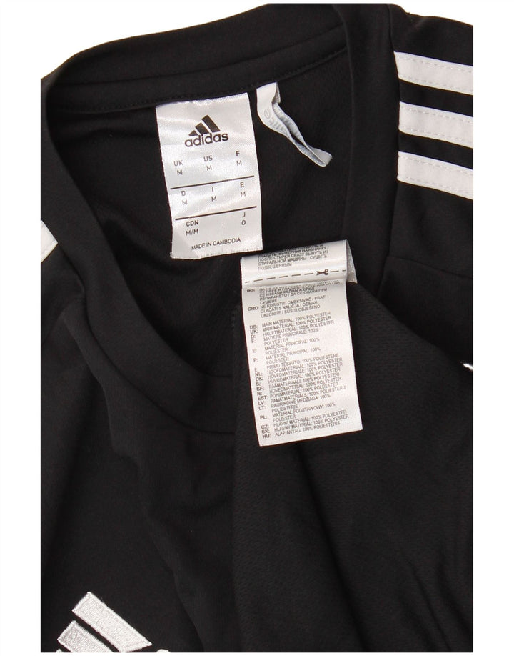 ADIDAS muška Climalite majica kratkih rukava Srednje crna poliesterska boja