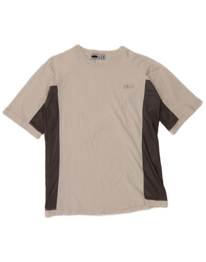 FILA Majica kratkih rukava za dječake 13-14 godina Bijeli pamuk u blokovima boja