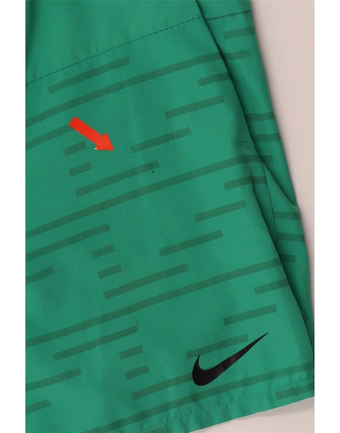Nike muške Dri Fit sportske kratke hlače male zelene pruge od poliestera