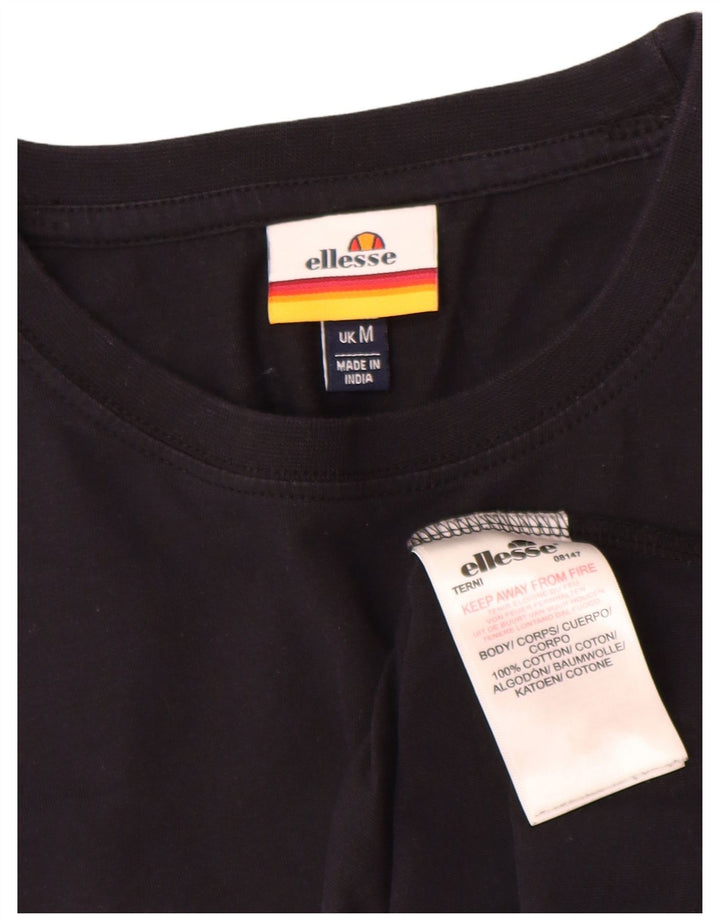 Muška majica kratkih rukava Ellesse Graphic T-Shirt Srednji crni pamuk
