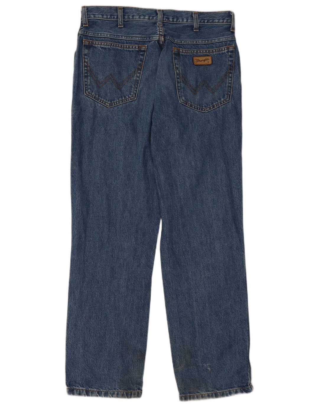 WRANGLER Muške Texas Straight Jeans W33 L30 Plavi pamuk