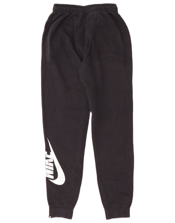 Nike Ženske grafičke trenirke Hlače Joggers UK 6 XS Crne pamučne sportske