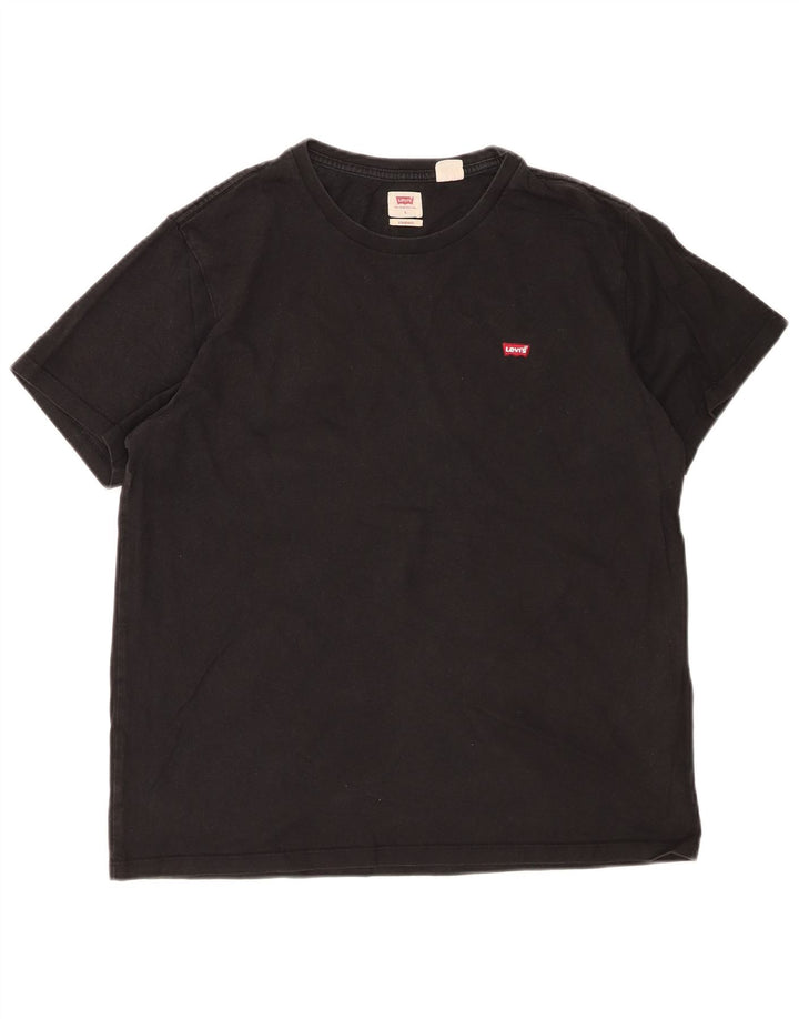 LEVI'S Mens Standard T-Shirt Top Large Black Cotton