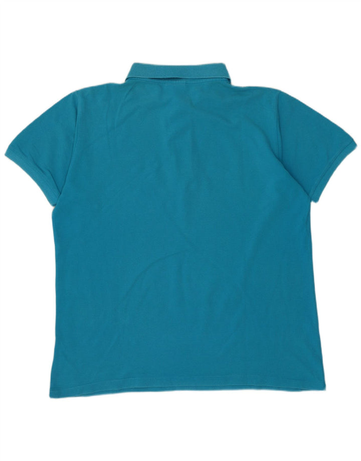 LACOSTE muška polo majica veličine 4 srednje plavi pamuk