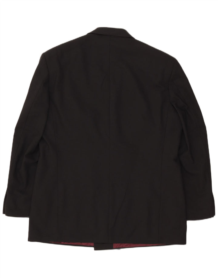 Marks & Spencer muška jakna s dvostrukim kopčanjem UK 44 XL crni poliester