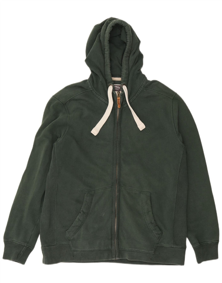 FAT FACE Muški pulover s kapuljačom s patentnim zatvaračem 2XL, zeleni pamuk