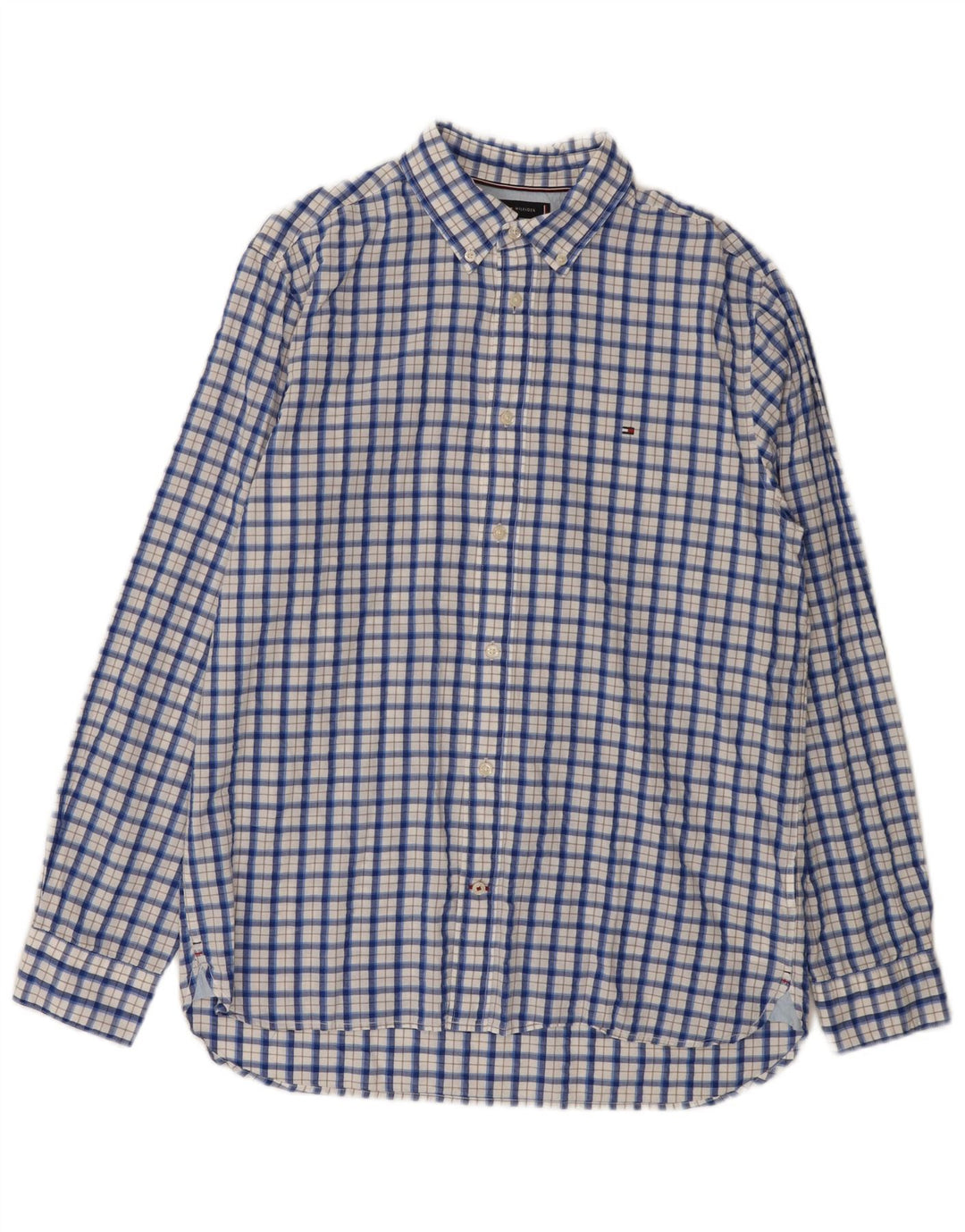 Tommy Hilfiger muška pamučna košulja standardnog kroja, veliki plavi karirani komad