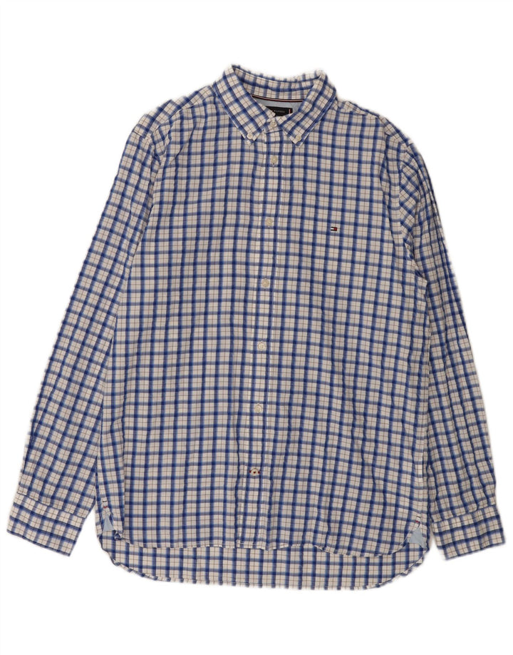 Tommy Hilfiger muška pamučna košulja standardnog kroja, veliki plavi karirani komad