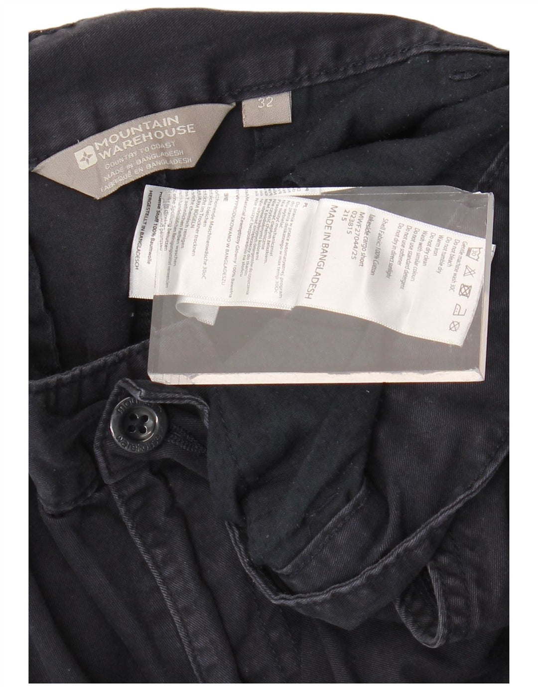 MOUNTAIN WAREHOUSE Muške Cargo kratke hlače W32 srednje tamnoplavi pamuk