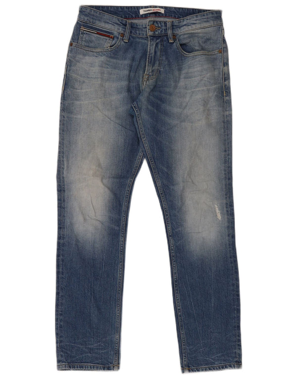 Tommy Hilfiger Mens Scanton Slim Jeans W30 L30 Plavi pamuk