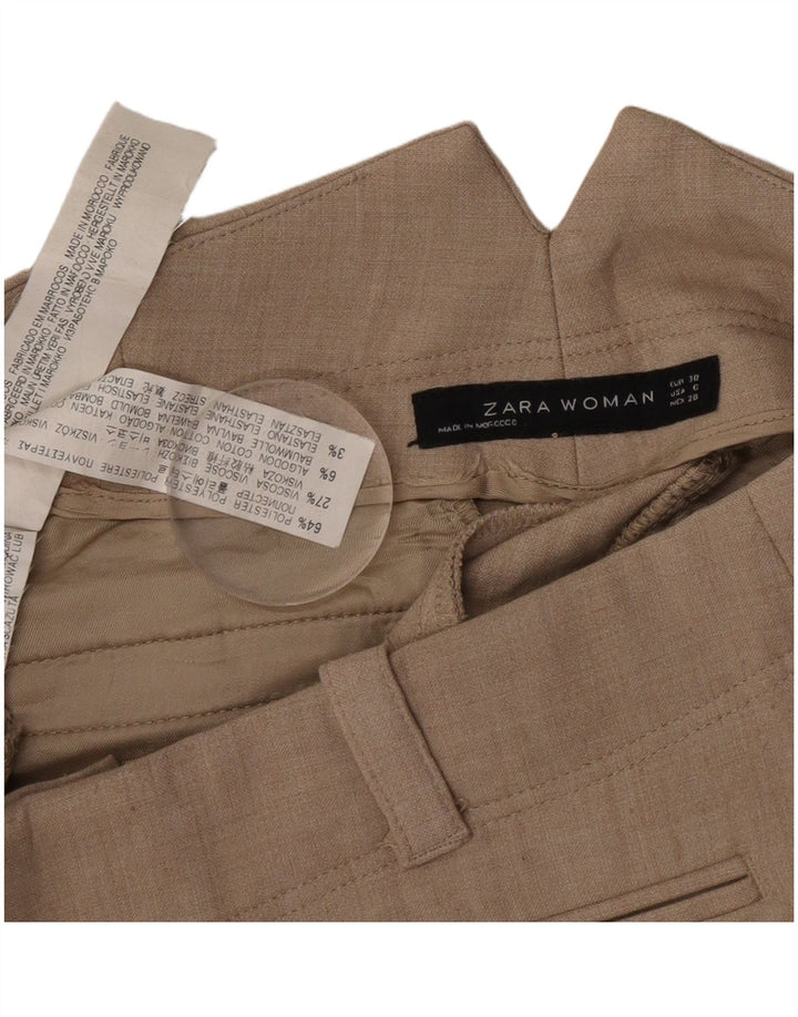 Zara ženske hlače ravnog odijela EU 38 male W28 L29 sivi poliester