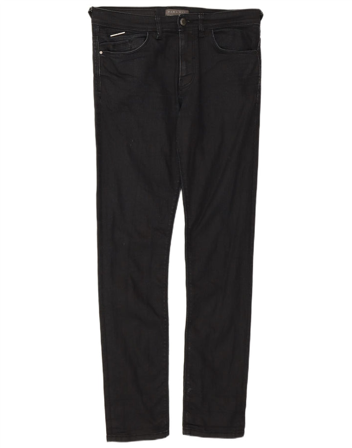 ZARA muške uske traperice EU 40 srednje W31 L30 crni pamuk