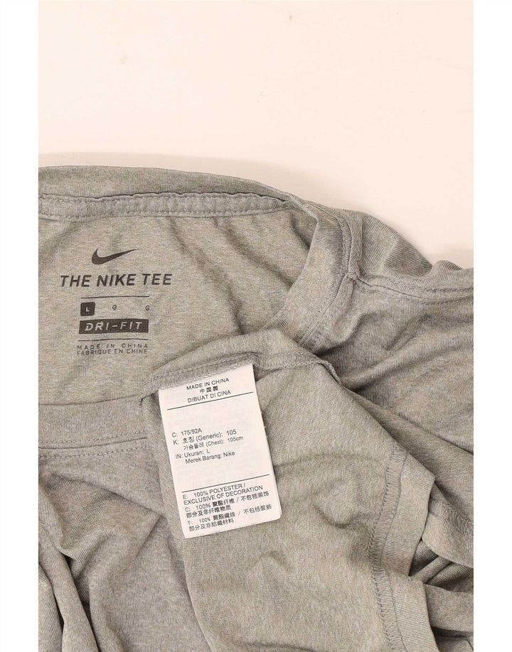Nike Dri Fit majica kratkih rukava Veliki sivi flekasti poliester