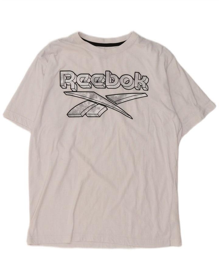 Reebok muška grafička majica kratkih rukava Srednje bijeli pamuk