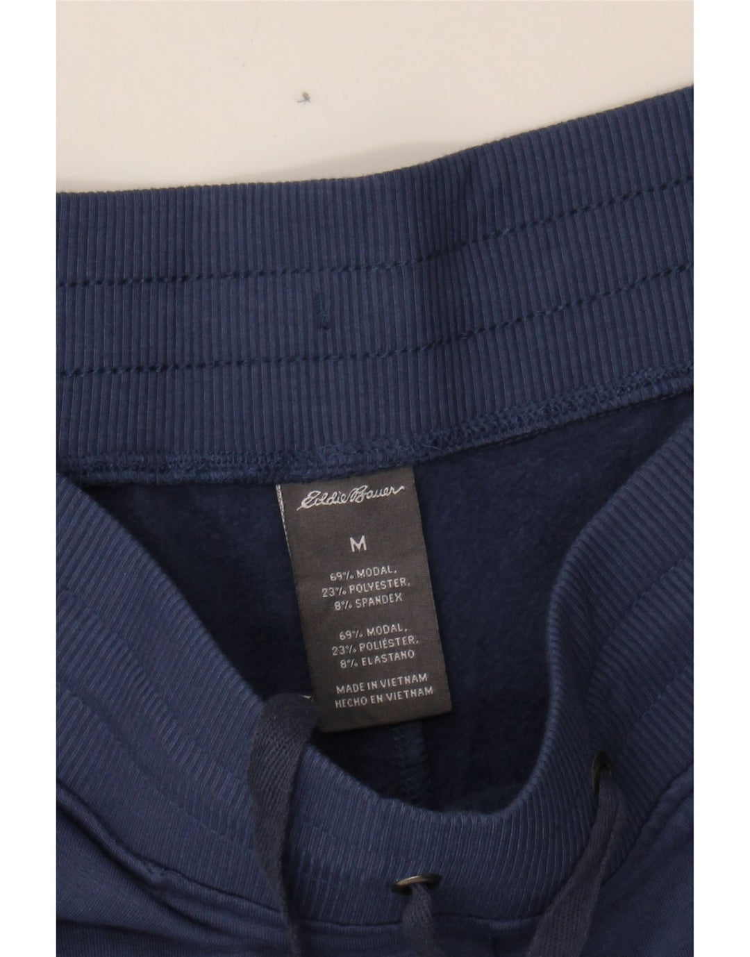 EDDIE BAUER Womens Tracksuit Trousers UK 14 Medium Navy Blue Modal Vintage Eddie Bauer and Second-Hand Eddie Bauer from Messina Hembry 