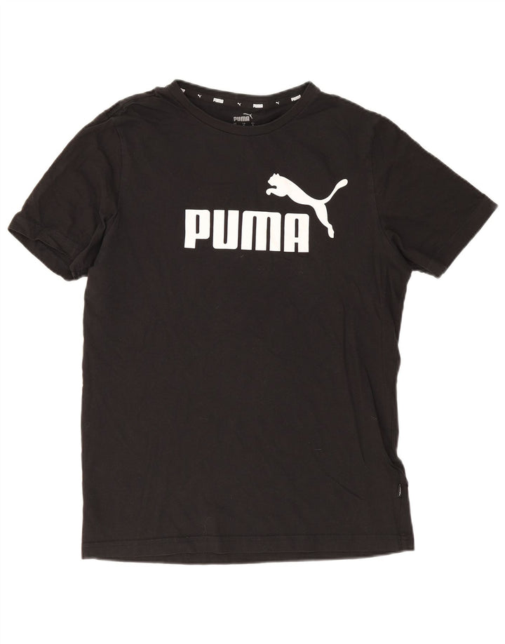 Puma muška majica kratkih rukava s grafičkim motivima, mali crni pamuk