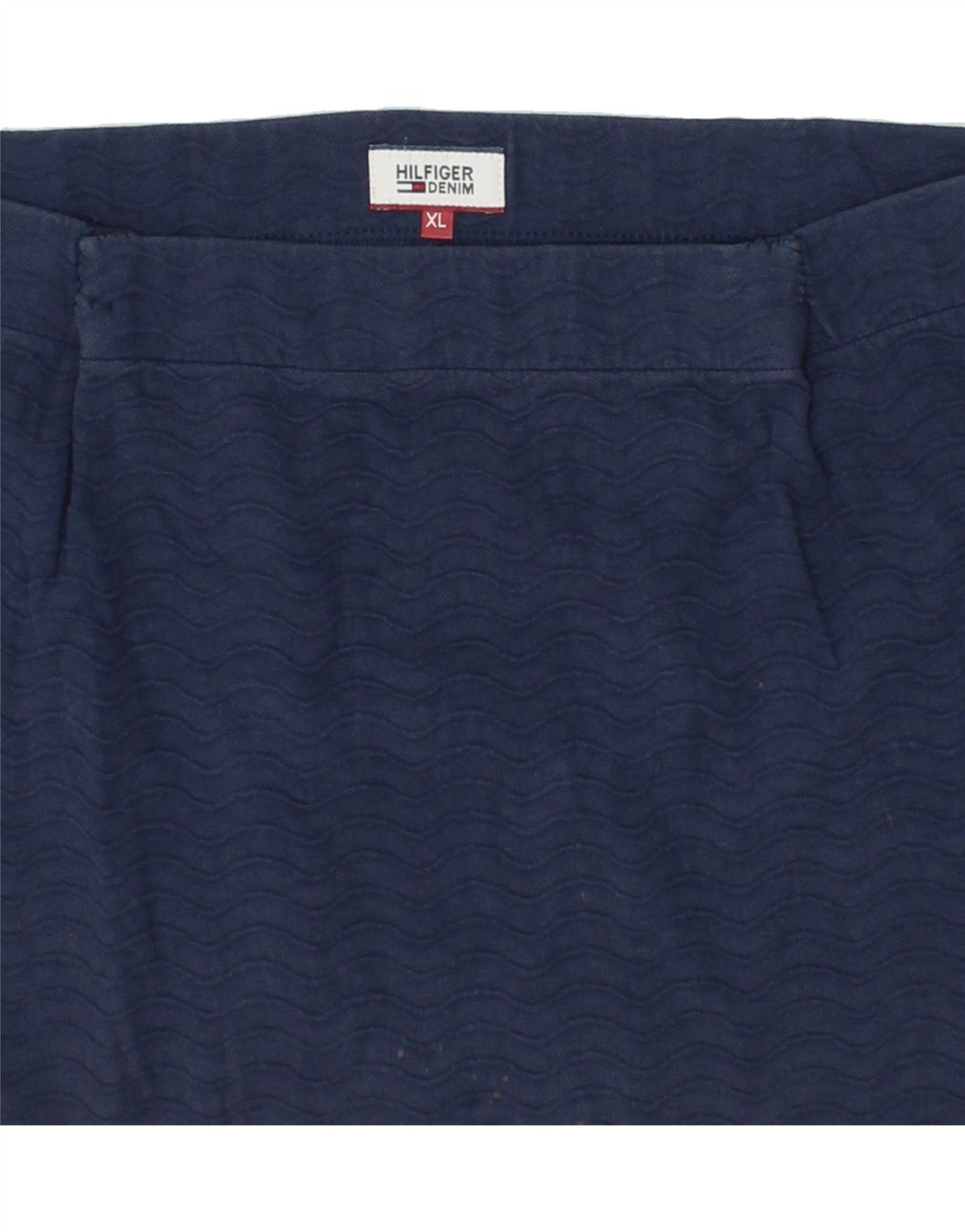 TOMMY HILFIGER Womens Straight Skirt W32 Large Navy Blue Vintage Tommy Hilfiger and Second-Hand Tommy Hilfiger from Messina Hembry 