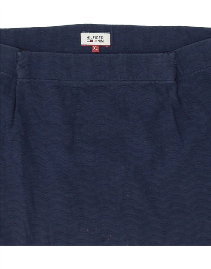 TOMMY HILFIGER Womens Straight Skirt W32 Large Navy Blue Vintage Tommy Hilfiger and Second-Hand Tommy Hilfiger from Messina Hembry 