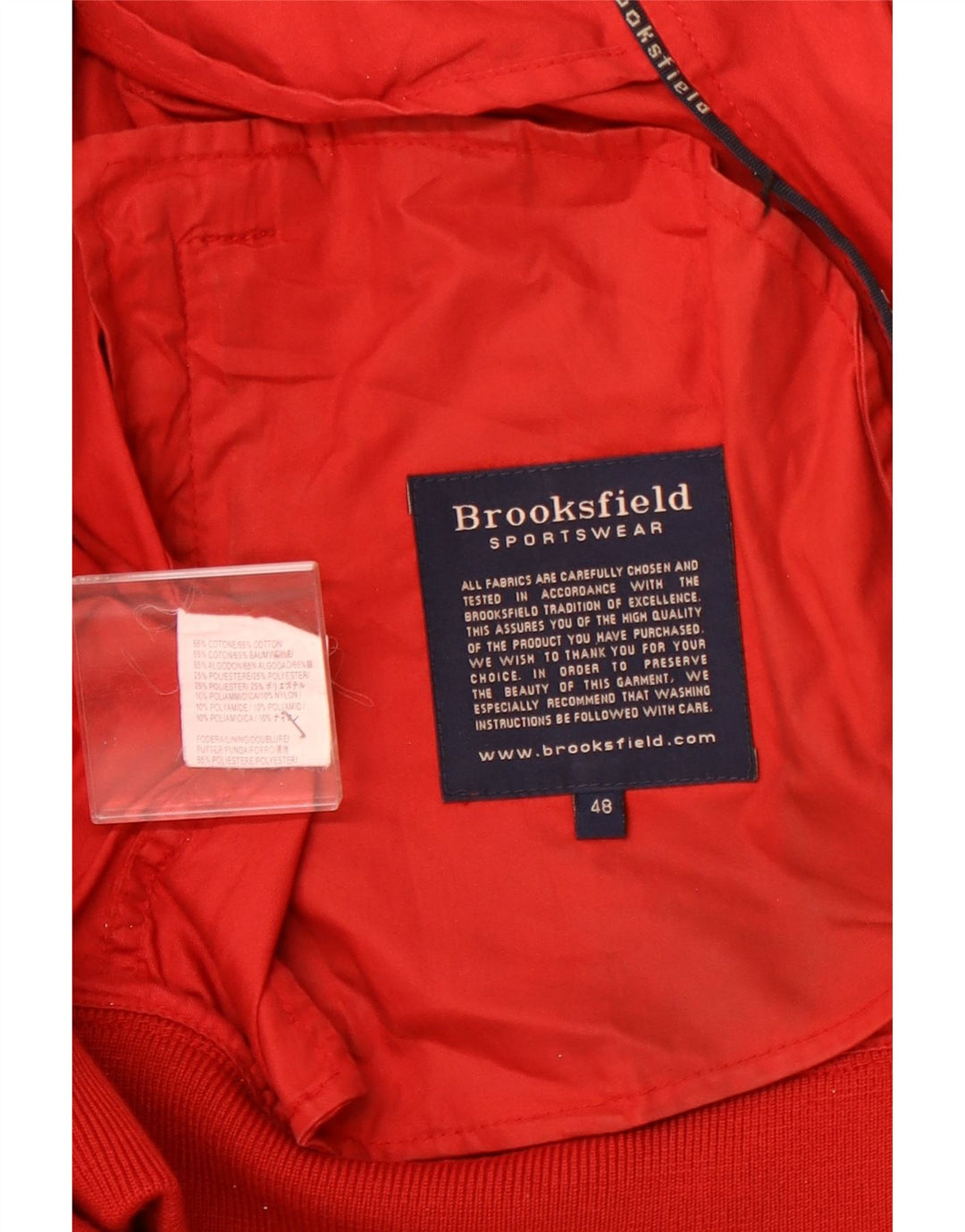 BROOKSFIELD ženska bomber jakna IT 48 XL crveni pamuk