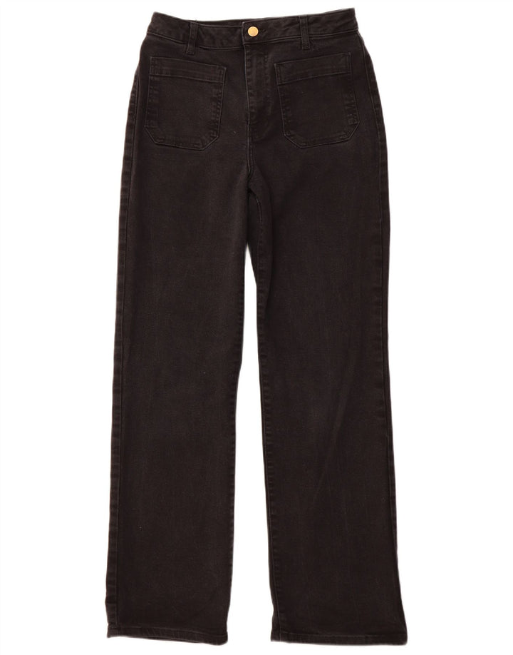 MINT VELVET Ženske ravne traperice visokog struka UK 10 male W28 L30 crne