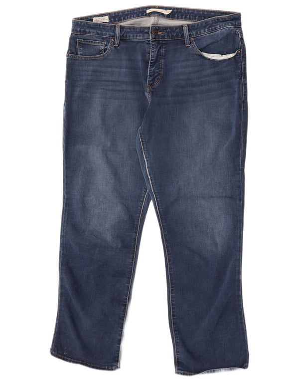Levi's ženske ravne traperice 314 za oblikovanje US 20 3XL W40 L30 plavi pamuk