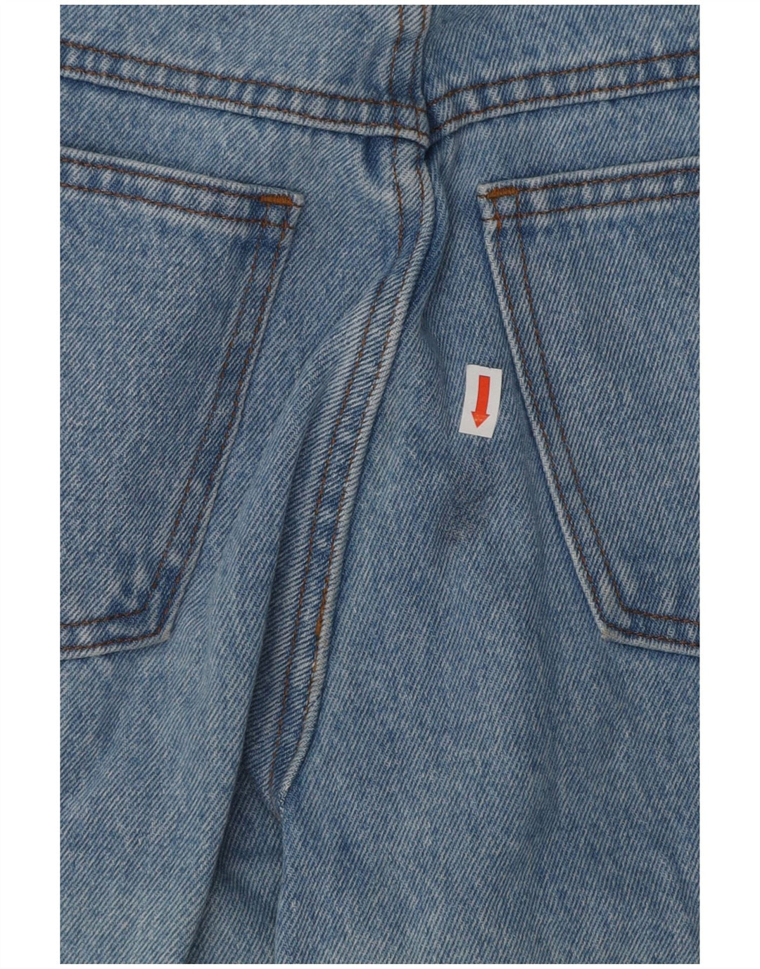 Vintage ženske sužene traperice visokog struka W28 L30 plavi pamuk