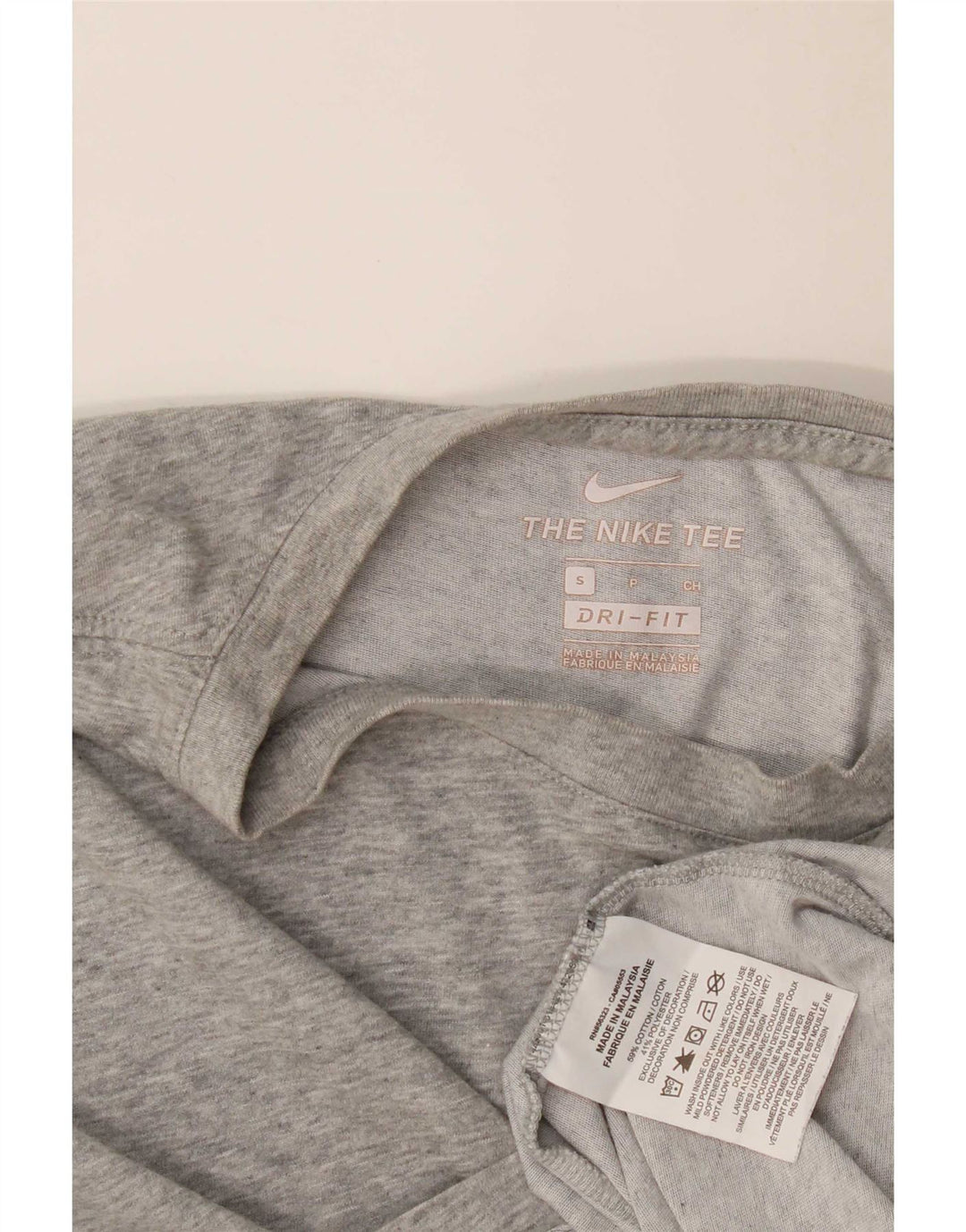 Nike Dri Fit majica kratkih rukava, mali sivi pamuk