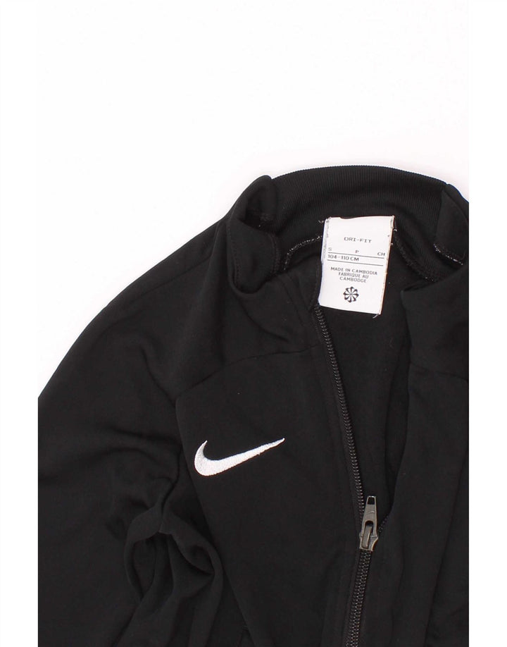Nike Girls Dri Fit Gornja jakna od trenirke 4-5 godina Mala crna poliester