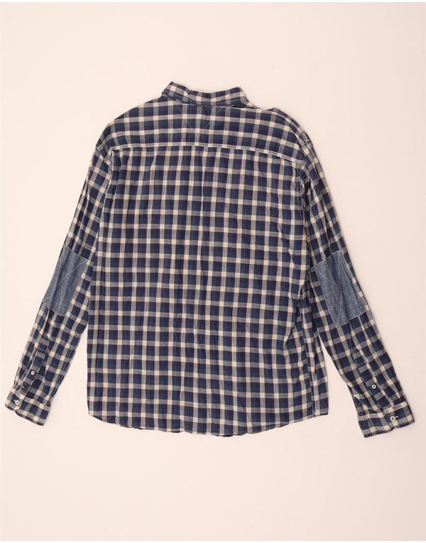 Tommy Hilfiger muška vintage fit košulja XL tamnoplavi pamuk od ginghama