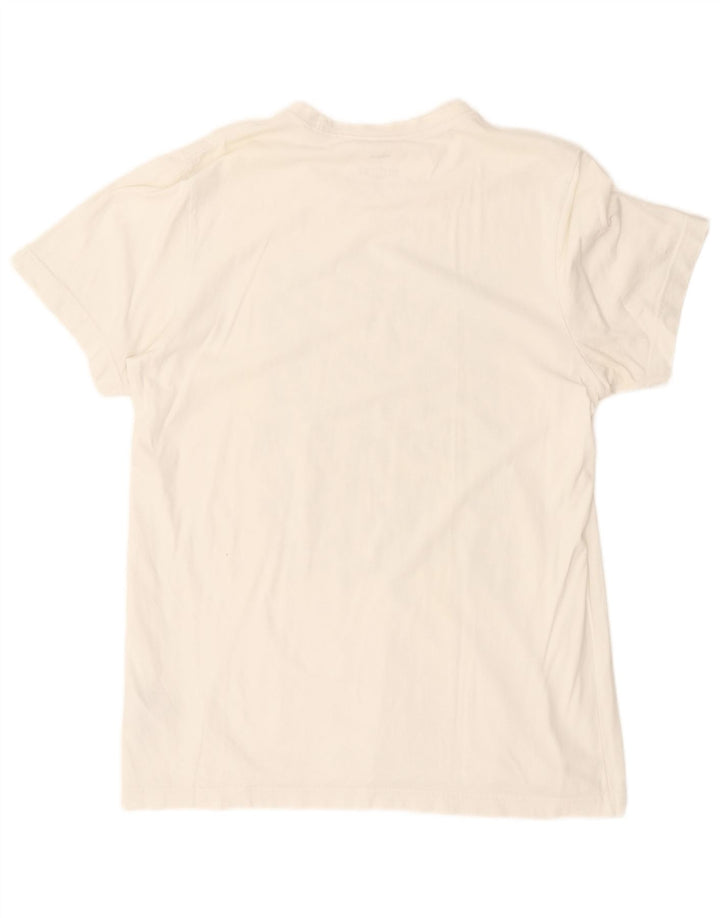 ADIDAS Mens Graphic T-Shirt Top Large White Cotton