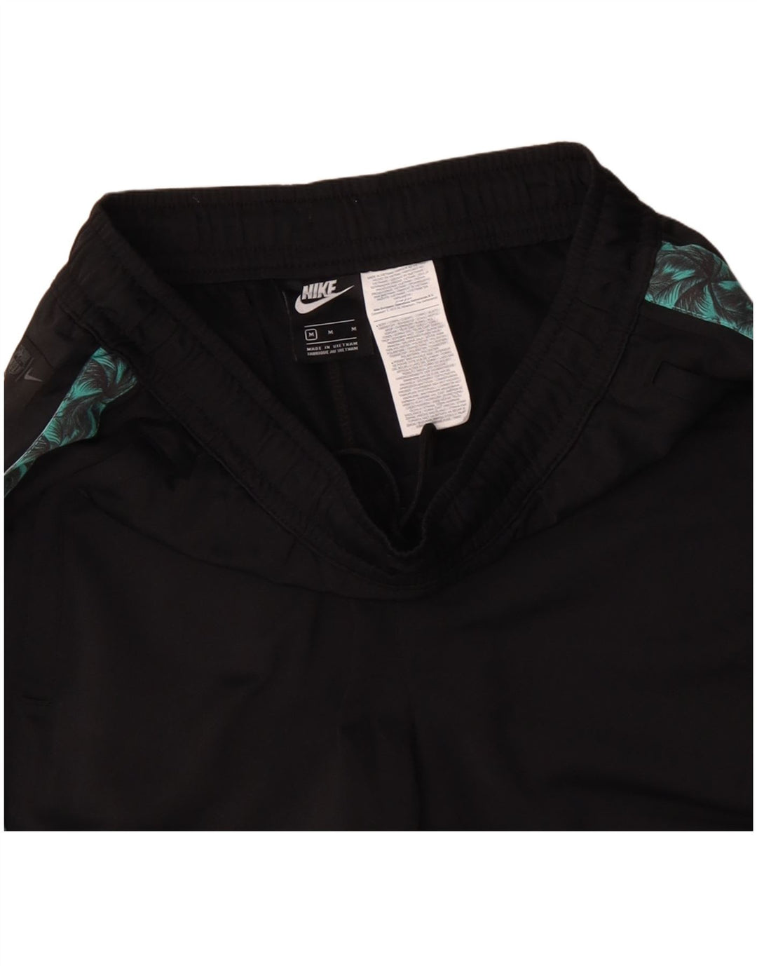 NIKE muške grafičke hlače za trenirku srednje crne boje od poliestera