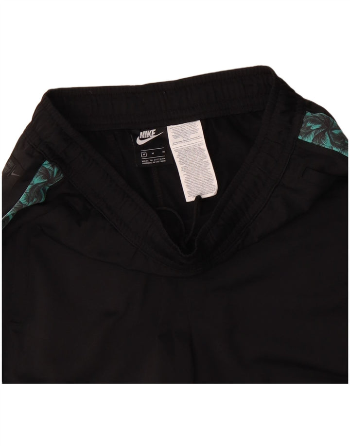 NIKE muške grafičke hlače za trenirku srednje crne boje od poliestera