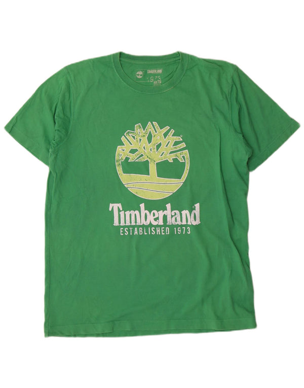 Timberland muška majica s grafičkim motivima, veliki zeleni pamuk