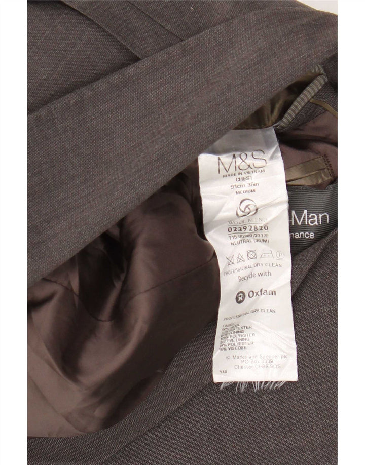 Marks & Spencer muška jakna sa 2 gumba UK 36 Mala siva vuna